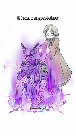 Cute Digital Art of a Knight and Elf Love Story
