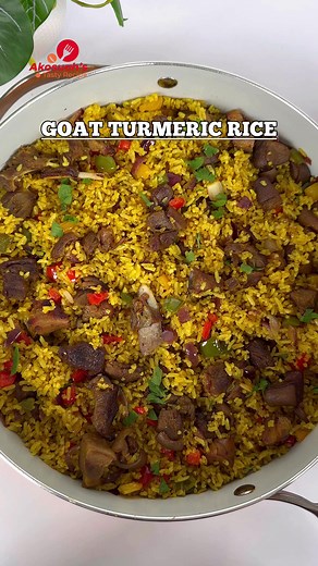 Delicious Ghana Fried Rice Recipe with Masim Rice and Goat Meat