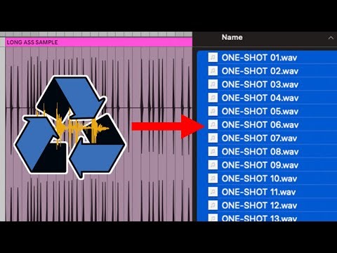 How to Slice Samples to a Folder of One-Shots with ReCycle (FREE)