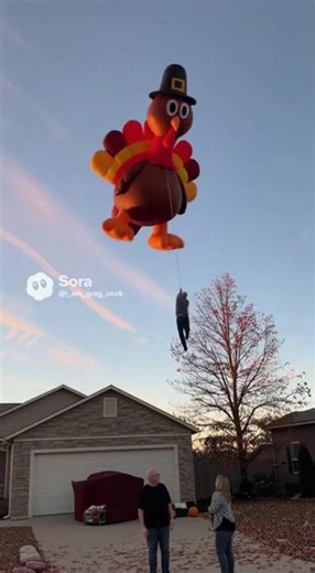 Breaking News: Turkey on the Loose! 🦃😳 #FamilyComedy