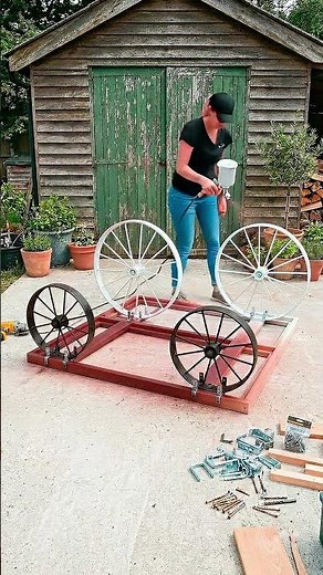 DIY Rustic Wagon Wheel Picnic Table & Bench Build (Step-by-Step)