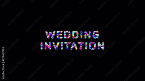 Contemporary Cool Wedding Invitation Background - Impress with a modern twist using backgrounds that boast contemporary design elements for stylish urban couples.