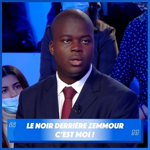"J'ai été séduit par le courage d'Eric Zemmour (...) Mes parents sont inquiets" Tanguy David, "Le noir derrière Zemmour", témoigne et explique pourquoi il soutient le candidat à la présidentielle. #TPMP | Tout Beau Tout N9uf