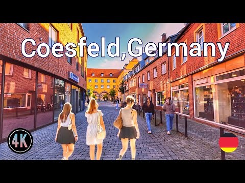 Coesfeld Germany/ Tour in Coesfeld in Deutschland 🇩🇪 4k