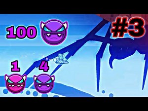 Geometry Dash | Compilation of Demon levels that I completed recently ! #3 [RTX ON]