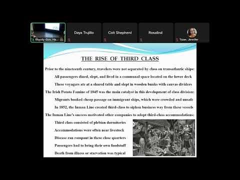 Titanic and Immigration presented by Professor Thomas Mattarocci