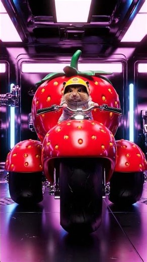 A Tiny Hamster Struggles To Control