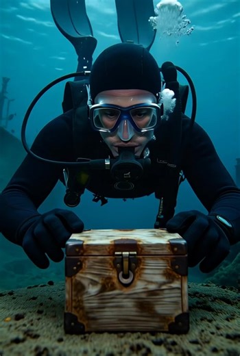 Diver Found an Old Pirate Compass 😳 A diver spots a small mysterious box on the ocean floor. When it opens… an old pirate compass is revealed inside. This hidden underwater discovery feels straight out of a legend watch till the end 👀 #shorts #viral #explorer #viralvideo #treasure