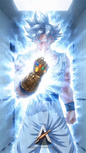 What if an anime character snapped the Infinity Gauntlet with all six stones? #foryou #anime #goku