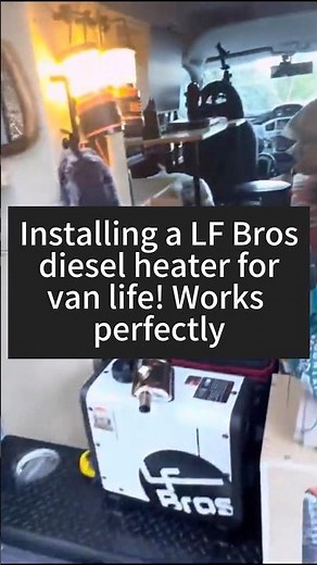Installing a LF Bros diesel heater for vanlife! works perfectly #lfbro#parkingheater#FactoryDirect