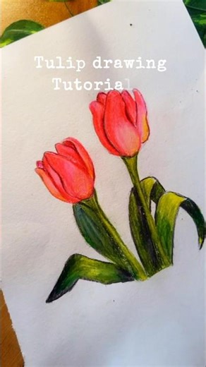 Realistic Flower Drawing Tutorial 🌷 #Art