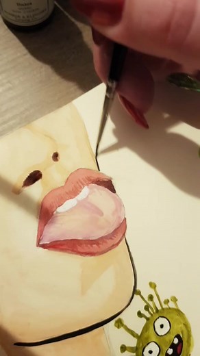 #inktober2019 the word is: #husky and this is my picture. #inktober #day6 #snezze #virus #art