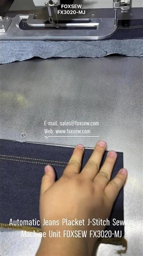 Automatic Jeans Placket J-Stitch Sewing Machine Unit