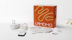 Lamomo COB LED Streifen, Warmweiss Dimmbar 10M LED Strip, Wasserdicht 3000K Neon Led Leiste mit Fernbedienung, Silikon Flexibel Lichtleiste für Schlafzimmer Innen Außen Küche DIY Deko, CRI90+