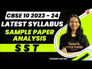 Class 10 CBSE 2023-24 SST New Syllabus Released & Sample paper Analysis ‪@vedantucbse10th‬