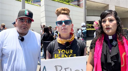 L.A. protesters: ‘Most people out here, we are peaceful’