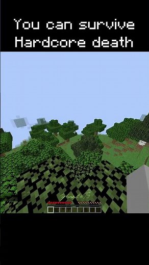 You Can Survive Hardcore Death in Minecraft 😳💀