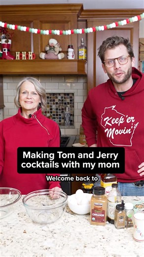 Cheers and happy new year! Ingredients: - 6 eggs, separated - 1 cup powdered sugar - 2 tsp vanilla extract - pinch of cloves, cinnamon and nutmeg - Berens Old Fashioned Brandy - hot milk, (if making in a party bowl, about 3 cups) - hot water, (if making in a party bowl, about 1 cup) Instructions 1. Separate eggs. Put the whites and yolks in different bowls. 2. Whip whites with a mixer. When thick, add 1/2 cup of powdered sugar, 1 spoonful at a time. Keep whipping whites until peaks form. 3. Mix