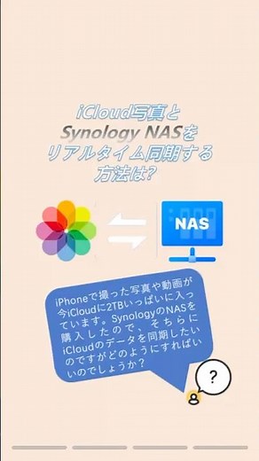 リアルタイム？iCloud写真とSynology NASを同期する方法 #クラウドサービス #勉強 #時短
