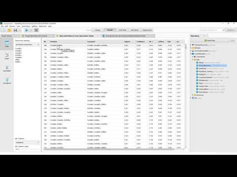 Affinity Analysis using RapidMiner Studio