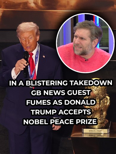 In a blistering critique, political commentator Jonathan Lis fumes over the recent ceremony where US President Donald Trump accepted a Nobel Peace Prize from Venezuelan opposition leader Maria Corina Machado. #USNews#WorldNews #GBNews