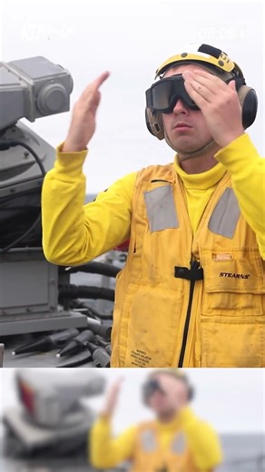 Guided the landing of a Seahawk Helicopter on a US assault ship