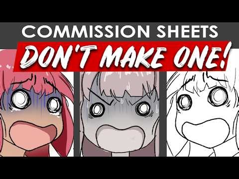 Don't EVER use art commission sheets! Drop yours NOW