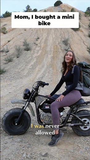 Don’t tell my mom I’m going mini bike camping #motocamping #minibike #camping