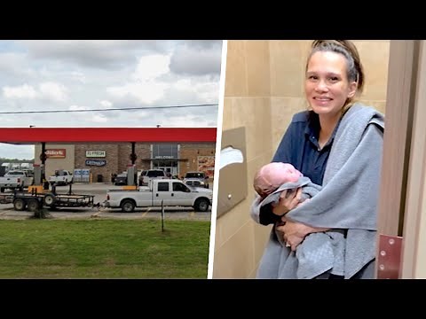 Woman Gives Birth in Gas Station Bathroom