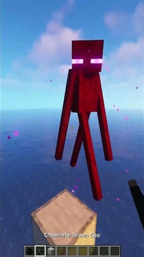 100+ endermen vs one ocean 🌊👾 #minecraft #shorts #funny