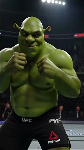 "Shrek vs Po: Battle for the Championship" 🏆#ShrekVsPo #EpicFight #UFCAnimation