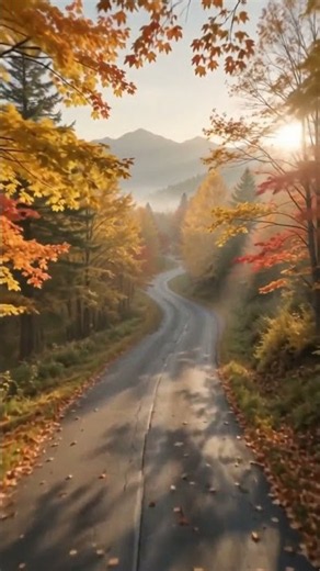 Autumn Mountain Road | Breathtaking Fall Scenery in 4K