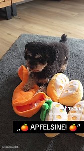 **„🎃 Kürbis oder 🍊 Apfelsine – was hat Barney erschnüffelt? 👃🐾 Die Auflösung: 🍊 APFELSINE! 😂 Mit dem Schnüffelspiel wird aus Leckerli-Suche echtes Nasentraining – und Barney war natürlich sofort im Einsatz. 🐶💨 Werbung/Kooperation #BarneyDerReisebaer #Schnüffelspiel #Nasenarbeit #Hundebeschäftigung #Maltipoo “** Das verbindet die Auflösung direkt mit dem Nutzen des Produkts. 🥰