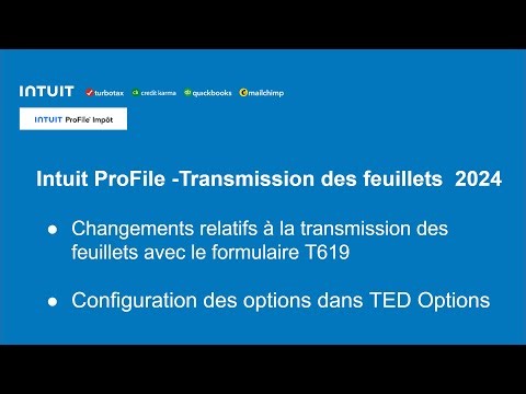 Changements dans Profile FX pour la saison d'impôts 2024