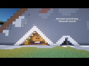 Minecraft: how to build a mountain survival base