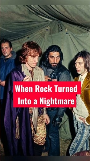 The Rolling Stones' Darkest Concert Ever 😳 | Altamont 1969 #shorts #therollingstones