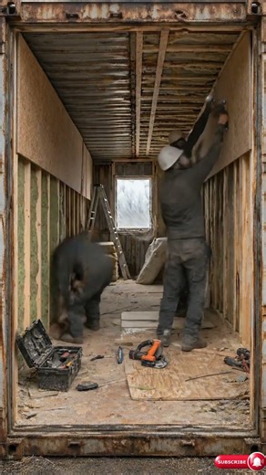 I Turned a Shipping Container Into a Cozy Apartment #tinyhouse #diy