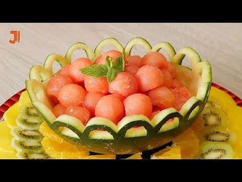 Carving Watermelon Creatively | Fruit Centerpieces | Watermelon Art