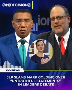 The governing Jamaica Labour Party (JLP) has accused People’s National Party (PNP) President Mark Golding of making a series of false and misleading statements during Thursday night’s National Leaders Debate. In a statement today (Friday, August 29) the JLP said Golding demonstrated a “chronic habit” of misrepresenting the truth, citing several claims made during the debate. Among them, the party dismissed as untrue assertions that Prime Minister Dr Andrew Holness holds 28 bank accounts, among o