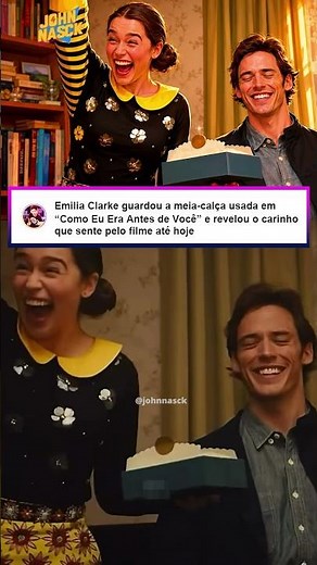 Emilia Clarke guarda uma lembrança de Como Eu Era Antes de Você #shorts