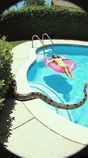 She was 2 FEET away... Did she see it?! (Poolside Close Call)