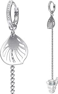 Hearprotek concert ear plugs earrings, ear plugs for concerts with stylish leaf earring hangers-secure hearing protection earplugs for musicians,rave,festival,music, focus,travel