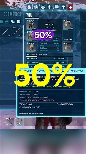 Fabricated Crossbow Buff in Ark Ascended