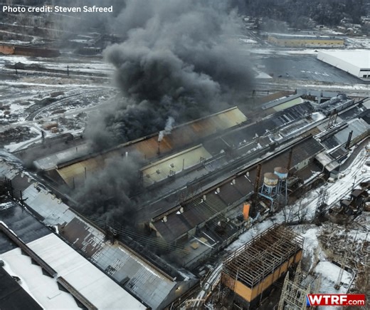 Weirton fire chief says blowtorch work caused major blaze at the former Weirton Steel Tin Mill, no injuries reported