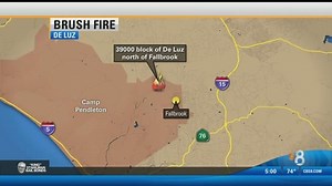 UPDATE: Fire crews contain brush fire near Fallbrook
