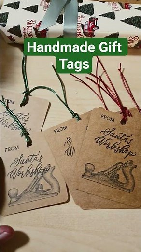 Handmade Christmas Gift Tags #christmas #christmaswrapping