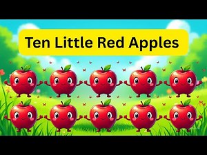 10 to 1 Counting Song with Fruits | Ten Little Apples | Counting Song for Kids | Preschool Song #123
