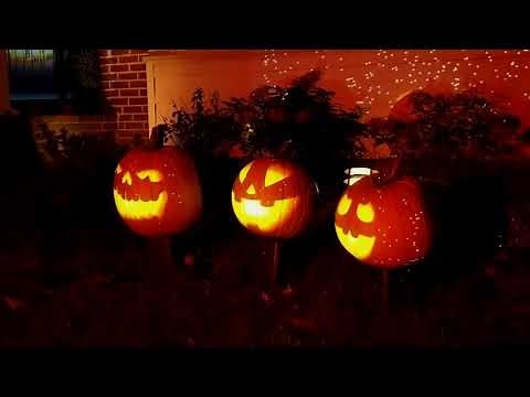 2019 Halloween Video Projections - Projection Mapped Garage & Door
