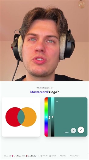 What color is the Mastercard logo?