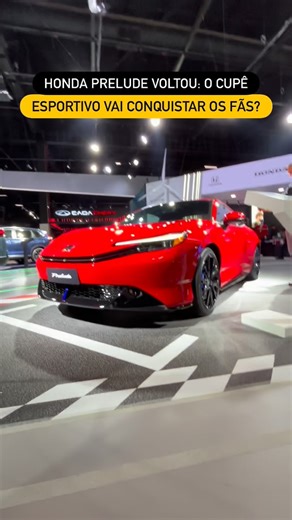 AutoVideos on Instagram: "🚗🔥 HONDA PRELUDE 2026: CUPÊ HÍBRIDO CHEGA EM BREVE NO BRASIL! Após 24 anos longe do mercado brasileiro, a Honda volta com o Prelude, mais tecnológico e claro, mais potente. O cupê desembarcará por aqui no segundo semestre de 2026, combinando o conjunto híbrido e-HEV do Civic com componentes herdados do Type-R, numa receita com muito desempenho e estilo. O cupê híbrido entrega 203 cv, 32,1 kgfm e respostas imediatas graças aos dois motores elétricos, um deles dedicado 